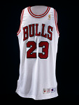 Chicago Bulls Basketball Jersey, worn by Michael Jordan