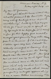 Letter to] My dear Mr. Garrison [manuscript