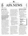 APA News newsletter, Winter 1992