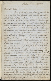 Letter to] Dear Mr. Estlin [manuscript