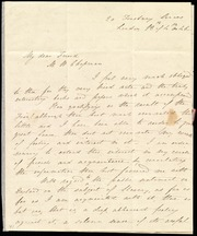 Letter to] My dear Friend, M. W. Chapman [manuscript