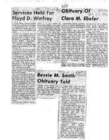 Obituary for Bessie Smith