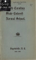 Catalogue of the ... annual session of the North Carolina State Colored Normal School, Fayetteville, N.C. [1902-1903]