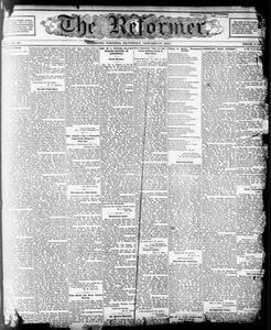 Thumbnail for The Reformer. (Richmond, Va.), Vol. 5, No. 20, Ed. 1 Saturday, January 27, 1900