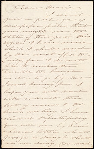 Thumbnail for Letter from Deborah Weston to Maria Weston Chapman, [ca. 1851 Feb. 5]