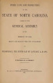 Public laws and resolutions of the State of North Carolina passed by the General Assembly at its session of ...[1895] Laws, etc.; Public laws of North Carolina