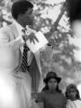 Hiawatha Davis addressing Afro-American Unity