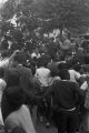 Crowd welcoming Senator Robert Kennedy to either Greenville or Clarksville, Mississippi.