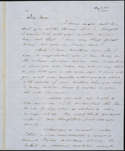 Letter from Wendell Phillips to Samuel May, [1851 May 3]