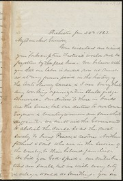 Letter to] My dear Mrs. Garrison [manuscript
