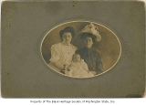 Thumbnail for Etta Hazelwood Harvey and Melinda Hale Hazelwood with baby, Seattle, ca. 1914