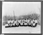 [Women's basketball team, posed outdoors, National Training School for Women and Girls, Washington, D.C.]