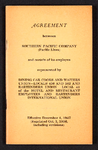 Agreement between Southern Pacific Company (Pacific Lines) and certain of its employes represented by Dining Car Cooks and Waiters Union - Locals 456 and 582 and Bartenders Union - Local 41 of the Hotel and Restaurant Employees and Bartenders International Union