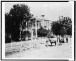 Colonel Carlton's quarters Commanding Chattanooga called the Crutchfield House. Col. Carlton is standing in the gateway