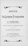 Notice sur la Guinée française [Title page]