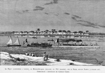 Le Niger (Canonniére a Vapeur), le Manambougou (Chaland), le Titi(Sharpee), sur le Niger, devant Yamina (5 Julliet 1887)