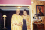 Eugene Redmond and Maya Angelou in her home