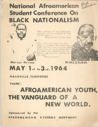"National Afroamerican Student Conference on Black Nationalism" Flyer