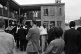 Audience at a press conference held by Martin Luther King Jr. and others at the Gaston Motel in Birmingham, Alabama.