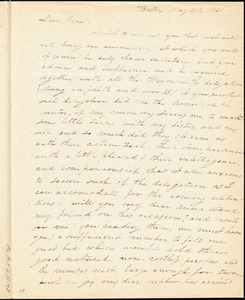 Letter from Henrietta Sargent, Boston, [Massachusetts], to Anne Warren Weston, 1841 May 23