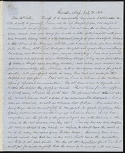 Letter to] Dear Mr. Estlin [manuscript