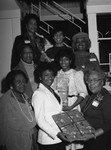 Alpha Kappa Alpha Sorority sisters posing together, Los Angeles, 1983