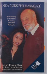 2001 November Program Magazine, Nov 01, 2001 - Nov 30, 2001