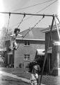 Sheyann Webb on a swing in George Washington Carver Park in Selma, Alabama, during a commemoration of the Selma to Montgomery March.