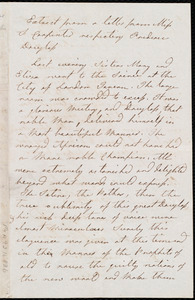 Letter from Mary Carpenter, Bristol, [England], to Maria Weston Chapman, Apr. 1st, 11 1/2 p.m