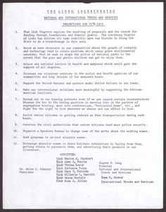 The Links Incorporated National and International Trends and Services: Projections for 1973-1974