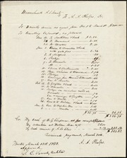 Massachusetts Anti-Slavery Society expense account of A. A. Phelps from Dec. 1 to March 1 1838] [manuscript