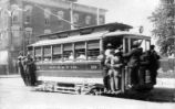 Monroe and High Street trolley, Jefferson City, Missouri