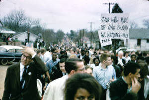 Selma to Montgomery marchers in Montgomery.