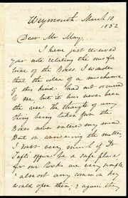 Letter to] Dear Mr. May [manuscript