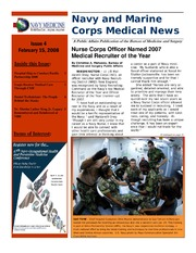 Navy and Marine Corps Medical News 4, February 15, 2008