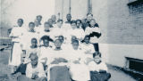 Altar Boys and Rev. Brophy, S.S.J., Pastor, St. Pius V Church, Jacksonville, Florida, 1931