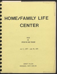 Homemaking Institute Programs and Other Materials