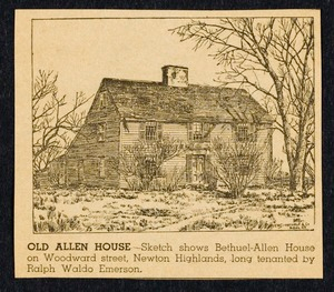 Newton photographs oversize : Allen House : 35 Webster Street / [compiled by the staff of the Newton Free Library]. - Allen House : 35 Webster Street - Old Allen House
