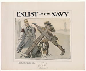 Enlist in the Navy Americans! Stand by Uncle Sam for Liberty Against Tyranny! Theodore Roosevelt. U.S. Navy.