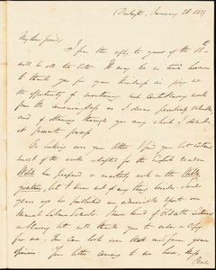 Letter from George Thompson, Darlington, [England], to Richard Davis Webb, 1839 January 26