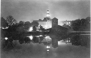 Howard University at night : acetate film photonegative