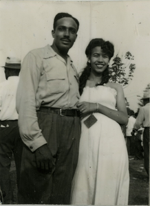 Al and Mary Brown, pregnant with their baby to come, Wayne Brown Jr