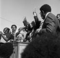 Wiley Bolden speaking to a crowd at the Mobile County courthouse Mobile, Alabama, during a rally held to support the reauthorization of the Voting Rights Act.