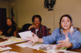 Madeleine Morningfire Myers at a Eugene B. Redmond Writers Club meeting