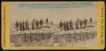 Thumbnail for Breastworks and "Cheavaux de Frise" in the Rebel Fort Mahone, called by the soldiers "Fort Damnation"--Lieut. J.B. Krepps, 2d Penn. Veteran Artillery and comrades viewing the works