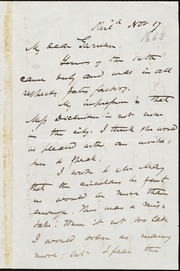 Letter to] My Dear Garrison [manuscript