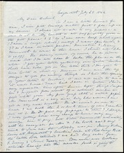 Letter to] My Dear Deborah [manuscript