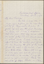 Letter to] My Dear Garrison [manuscript