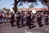 The Excelsior Band marching in the Joe Cain Day Mardi Gras procession in Mobile, Alabama.