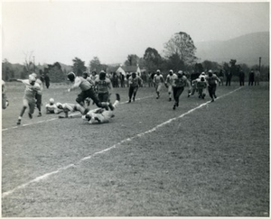 Storer College Football Action, Harpers Ferry, W. Va.